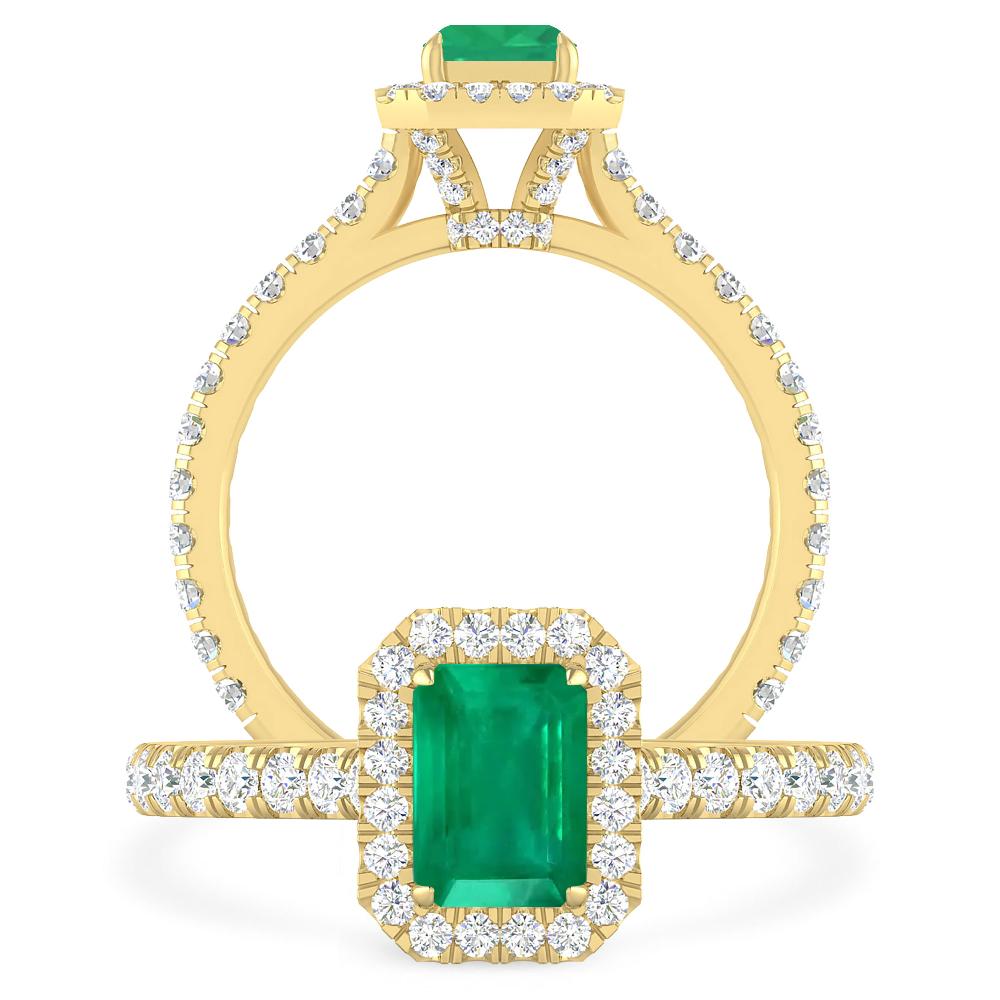 Yellow Gold - Emerald