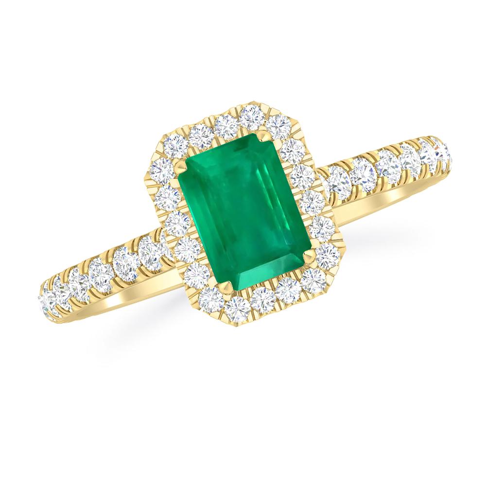 Yellow Gold - Emerald