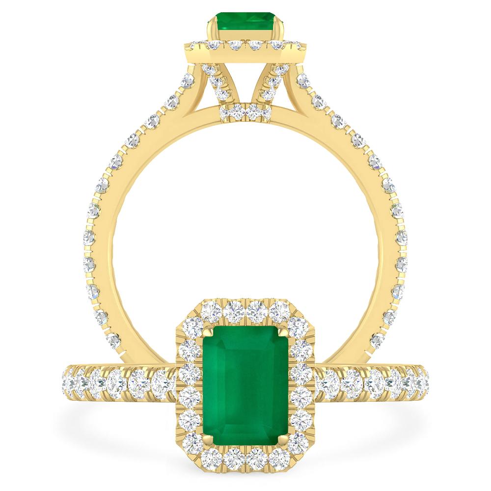 Yellow Gold - Emerald