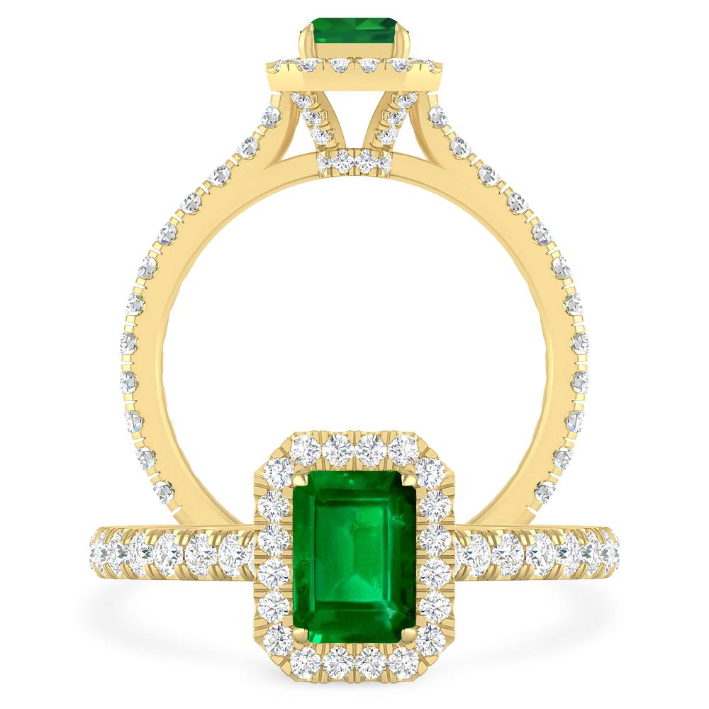 Yellow Gold - Emerald