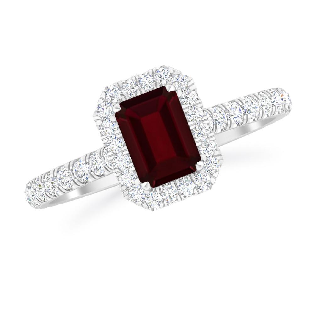 White Gold - Garnet