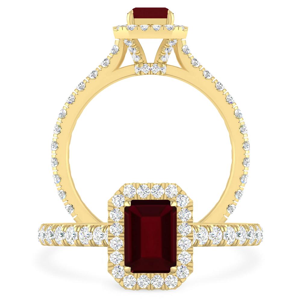 Yellow Gold - Garnet