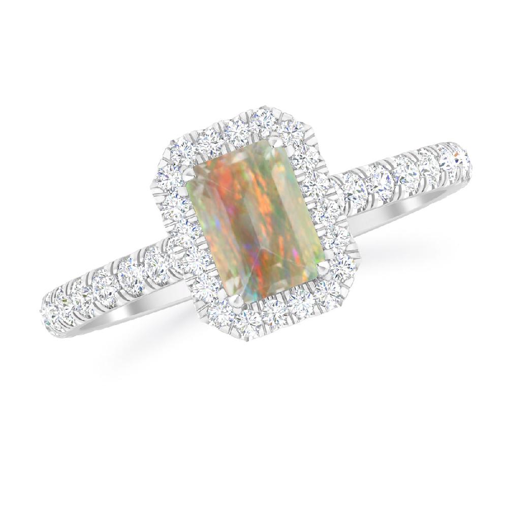 White Gold - Opal