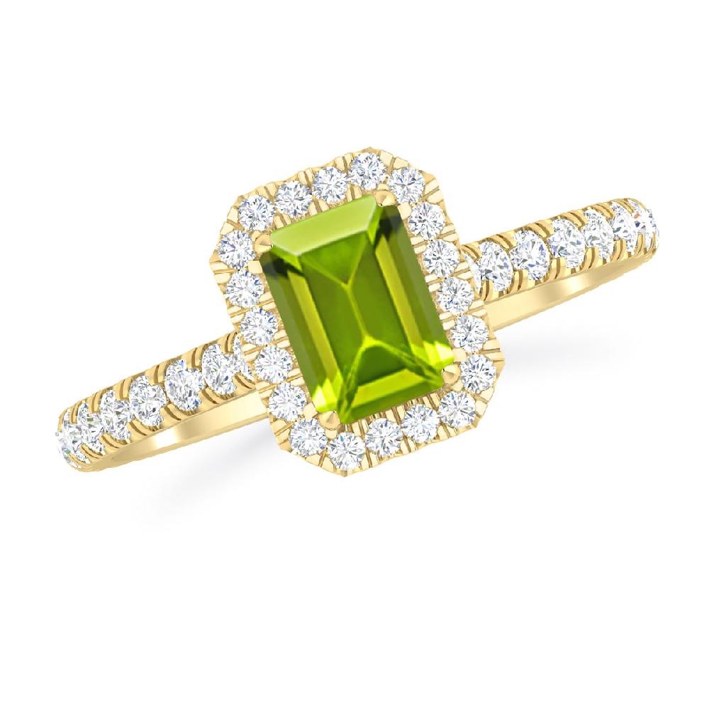 Yellow Gold - Peridot