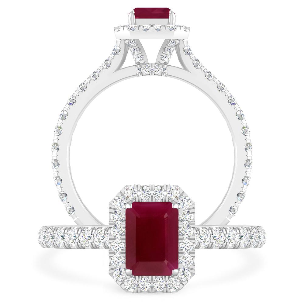 White Gold - Ruby