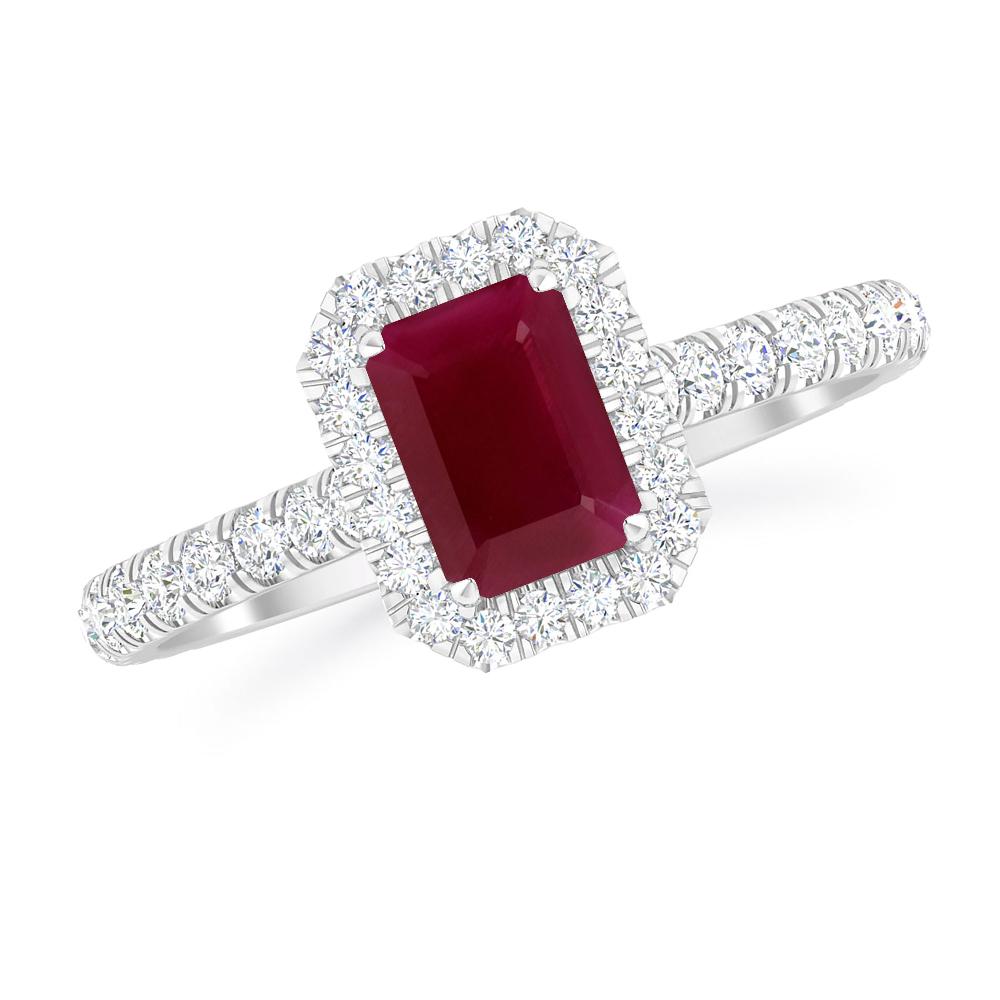 White Gold - Ruby