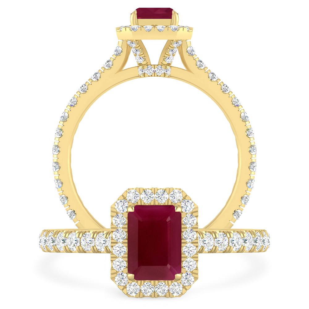 Yellow Gold - Ruby