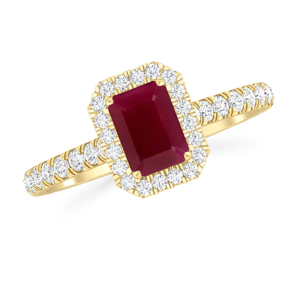 Yellow Gold - Ruby