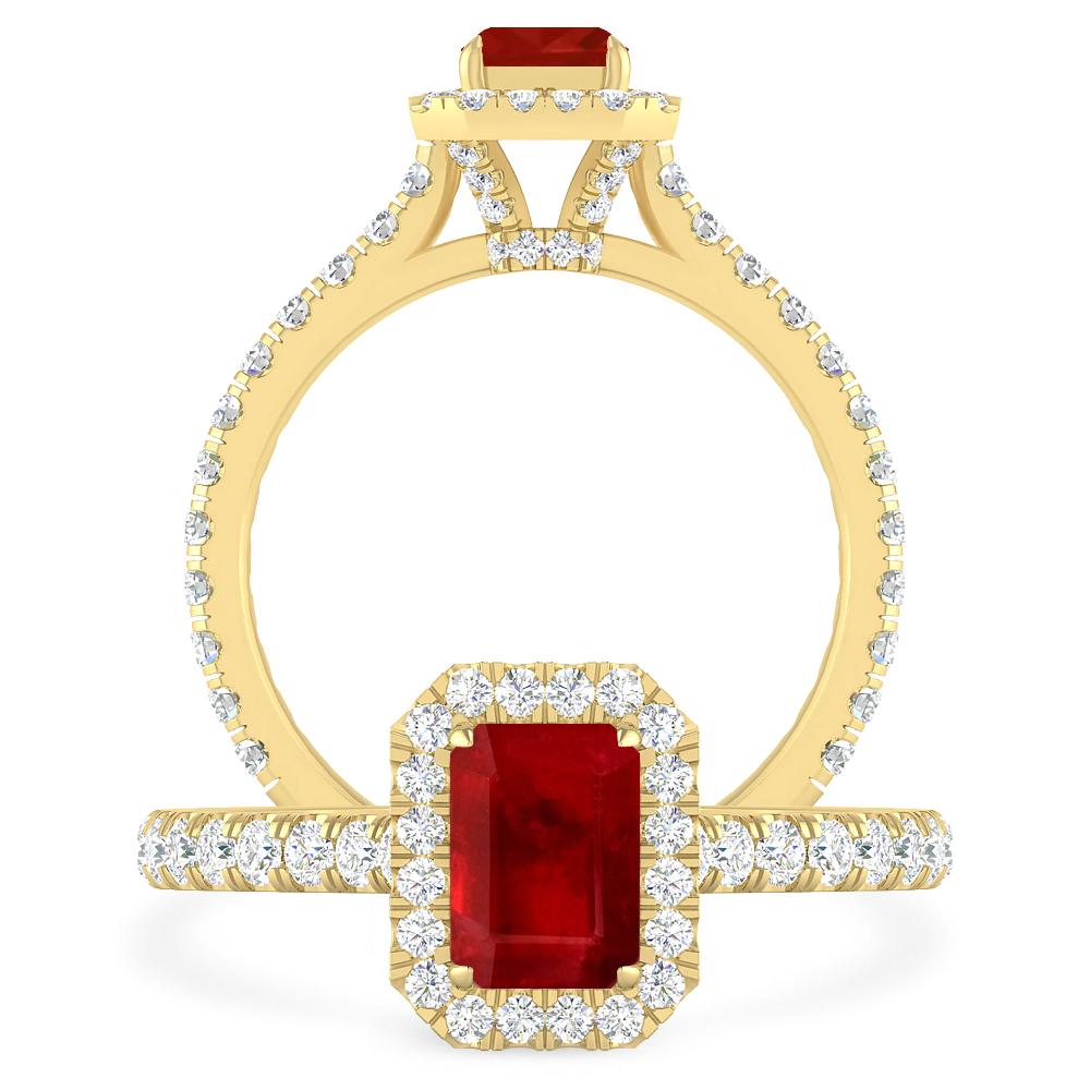 Yellow Gold - Ruby