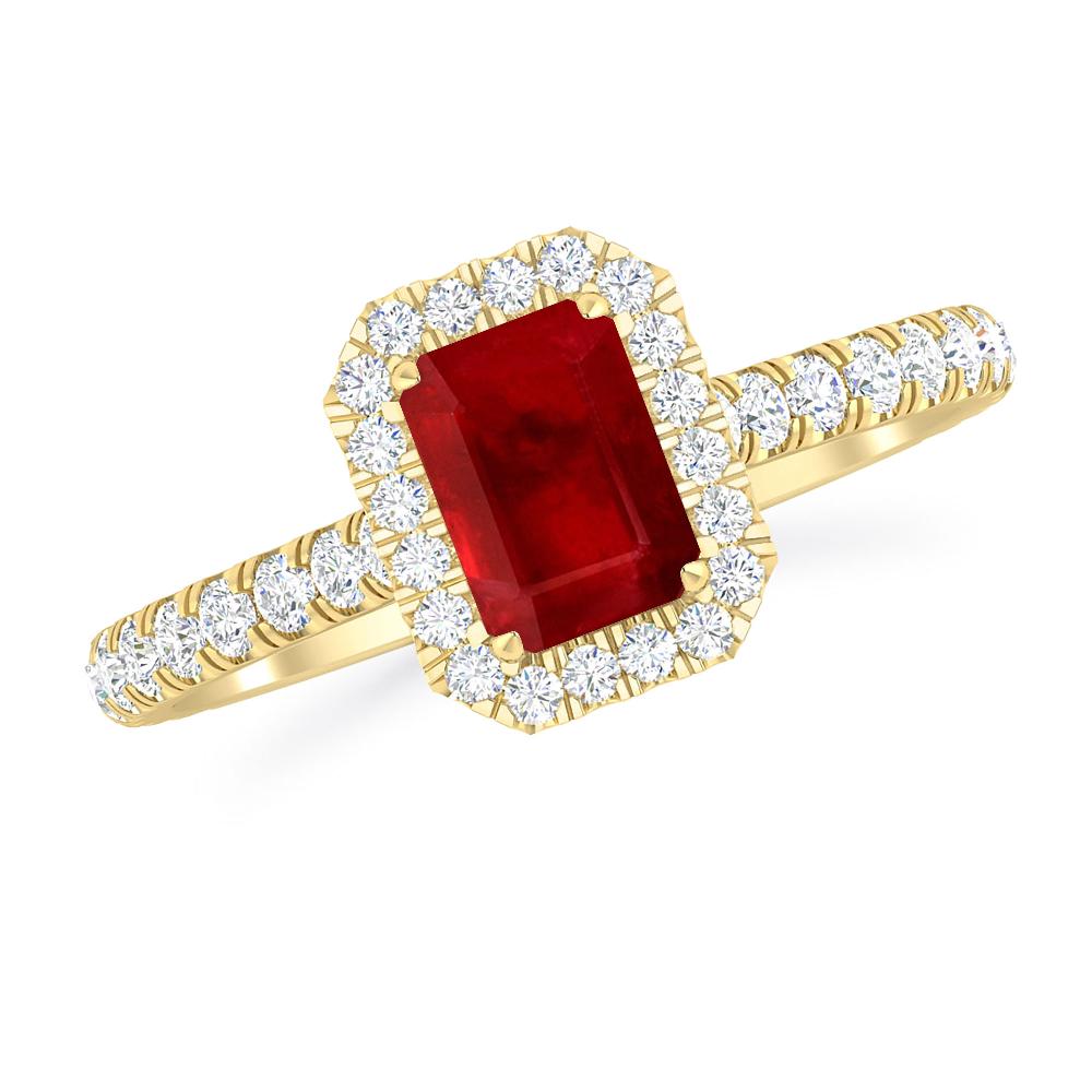 Yellow Gold - Ruby