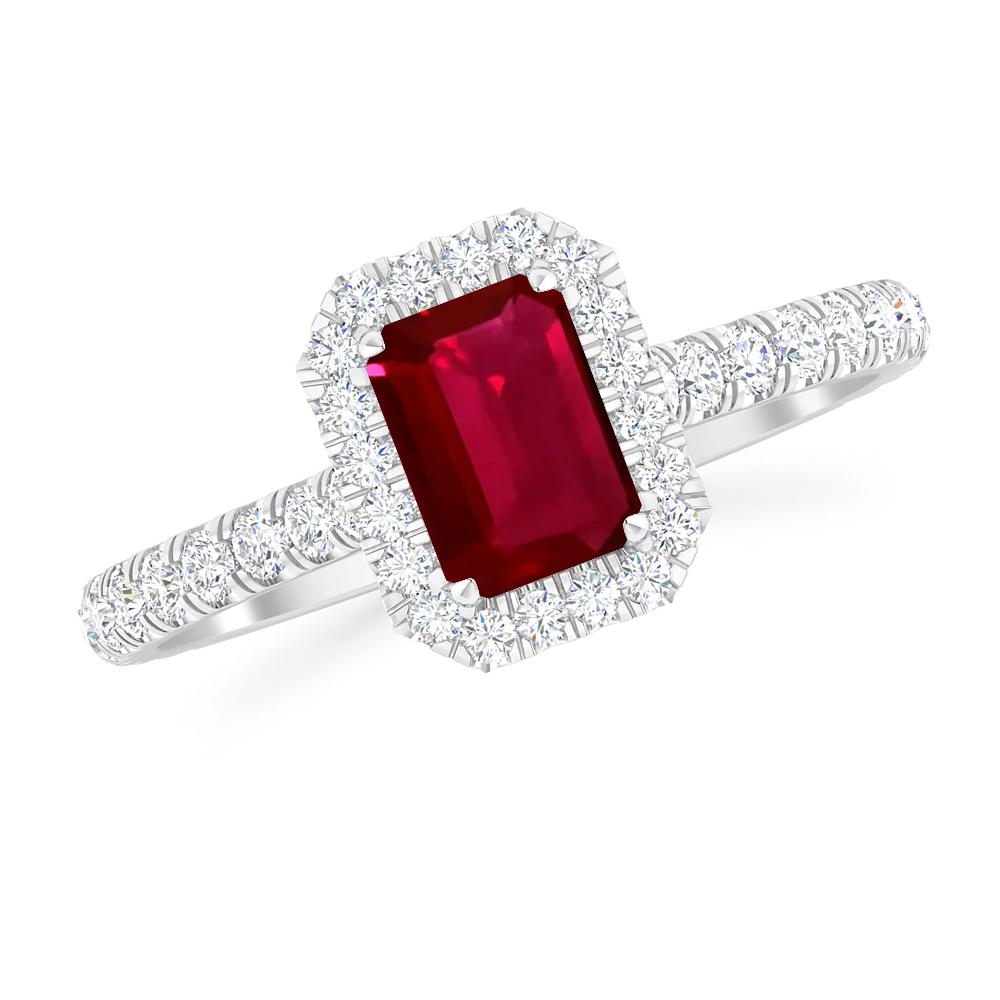 White Gold - Ruby