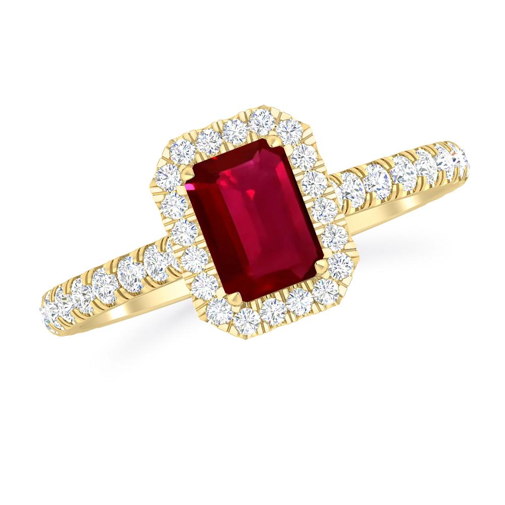 Yellow Gold - Ruby