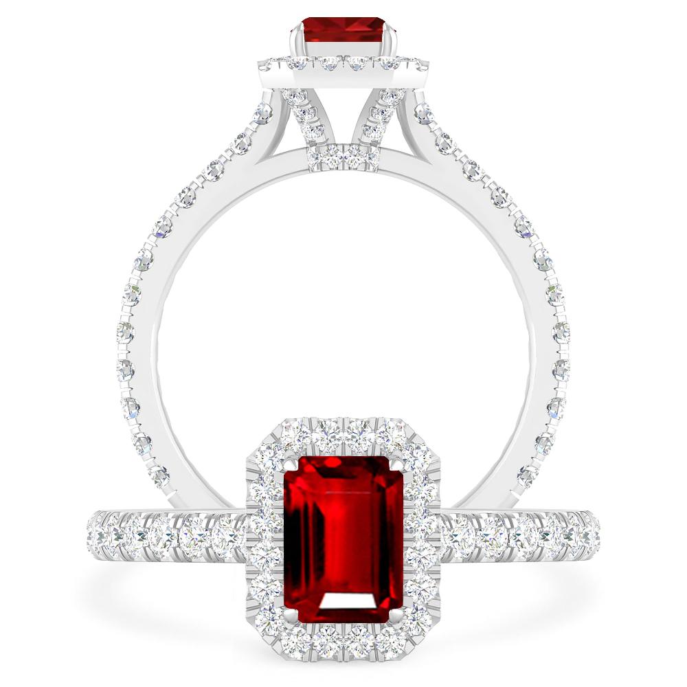 White Gold - Ruby