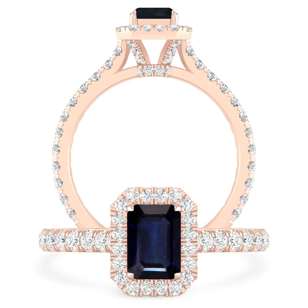 Rose Gold - Sapphire