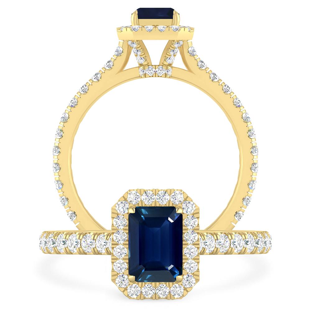 Yellow Gold - Sapphire