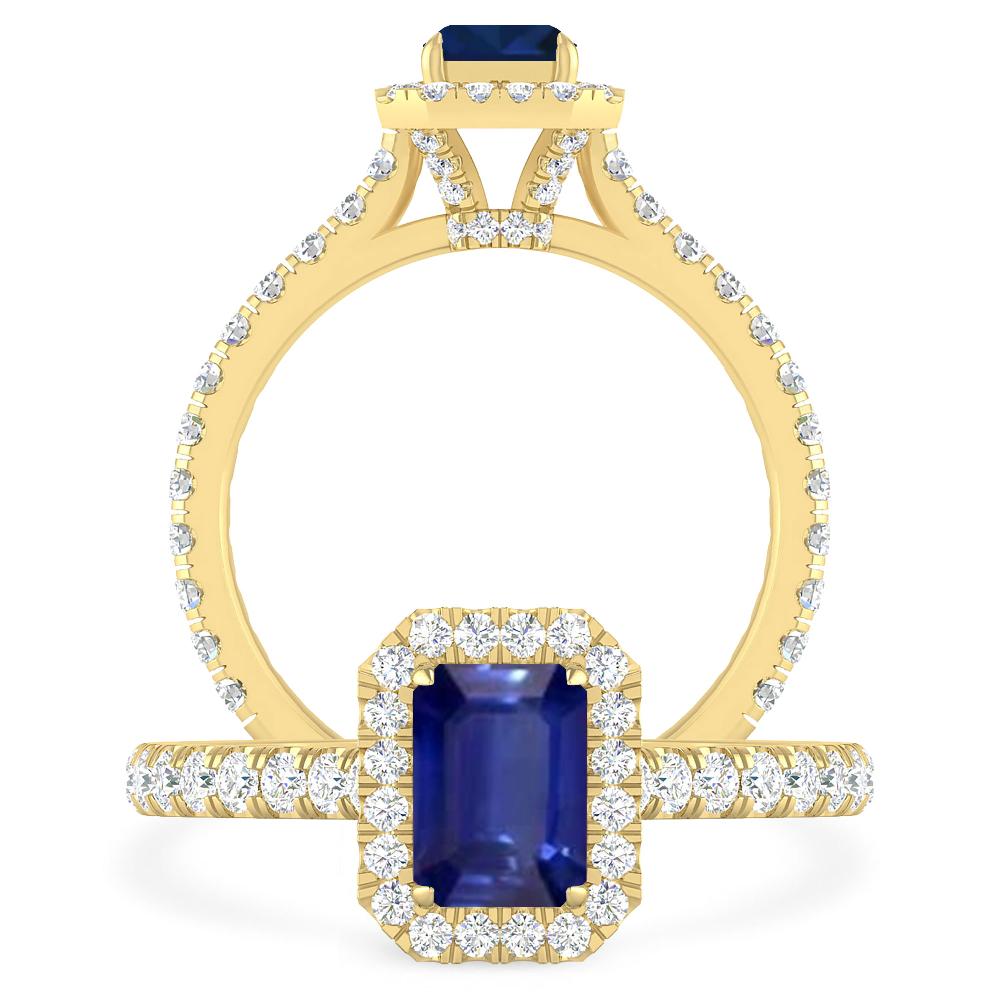 Yellow Gold - Sapphire