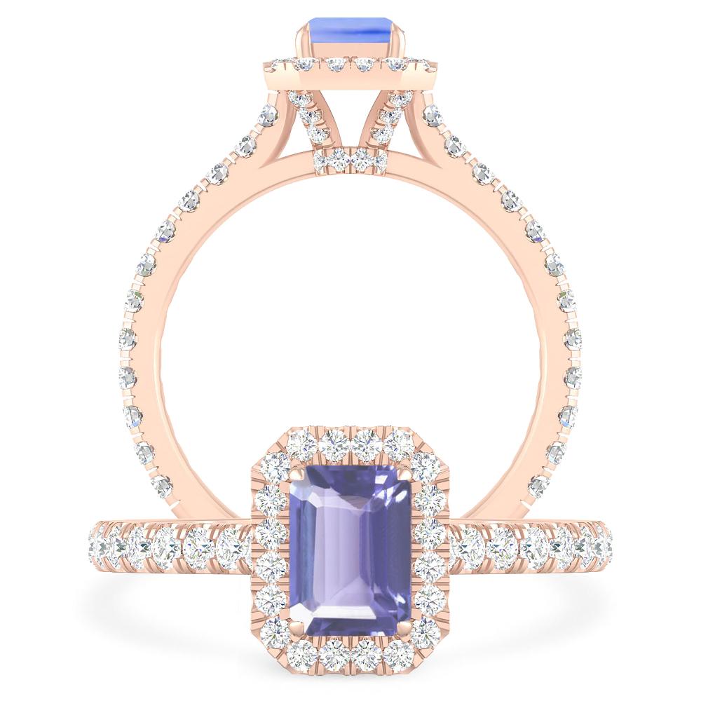 Rose Gold - Tanzanite