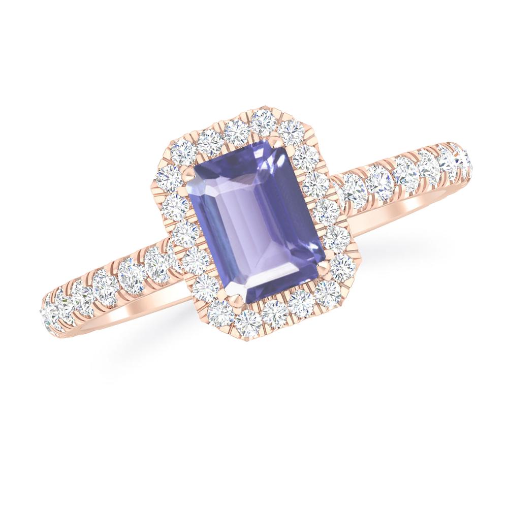 Rose Gold - Tanzanite