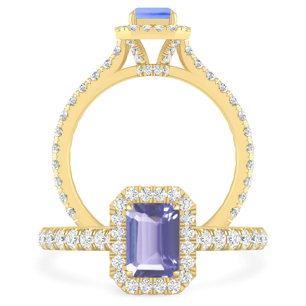 Yellow Gold - Tanzanite