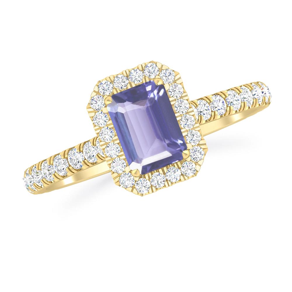 Yellow Gold - Tanzanite