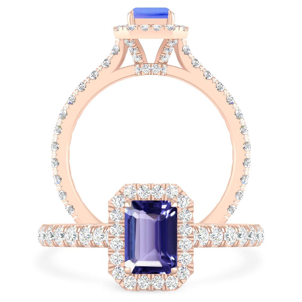 Rose Gold - Tanzanite