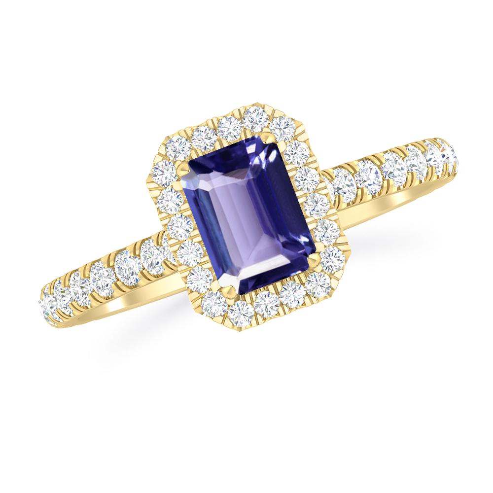 Yellow Gold - Tanzanite