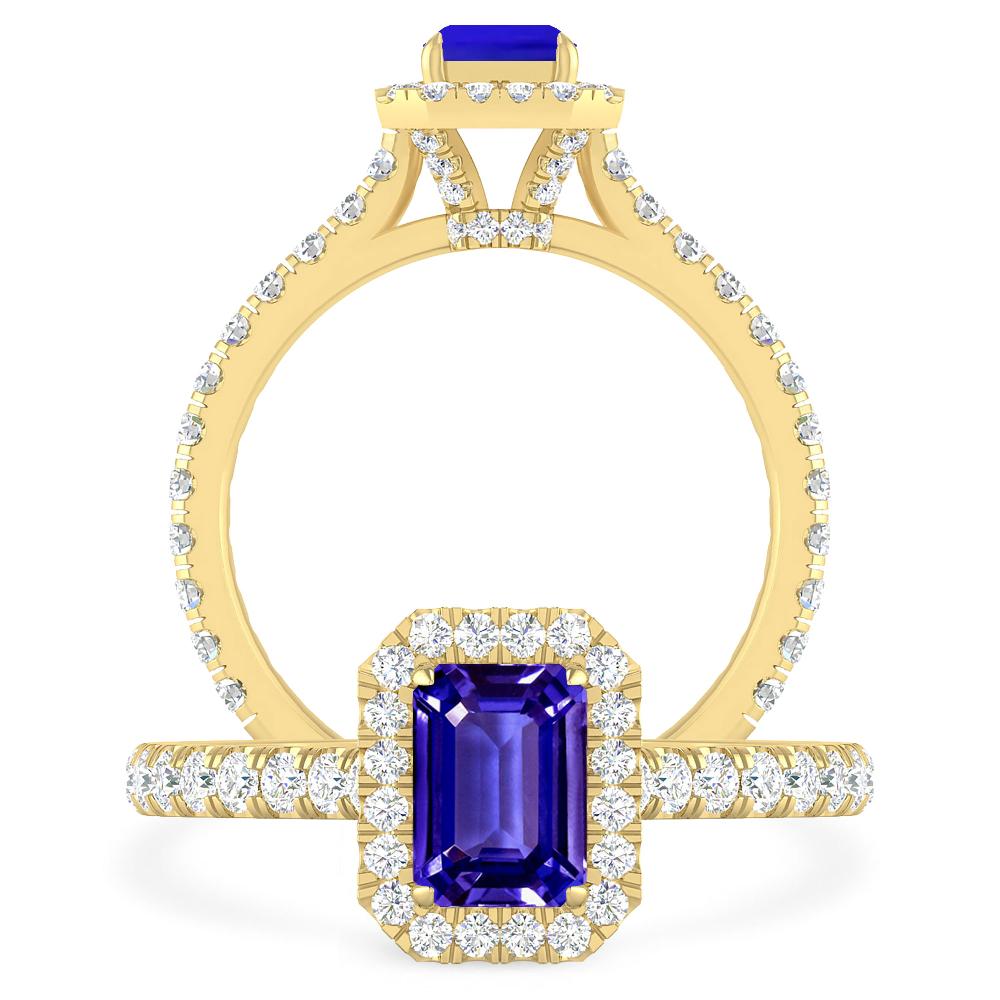 Yellow Gold - Tanzanite