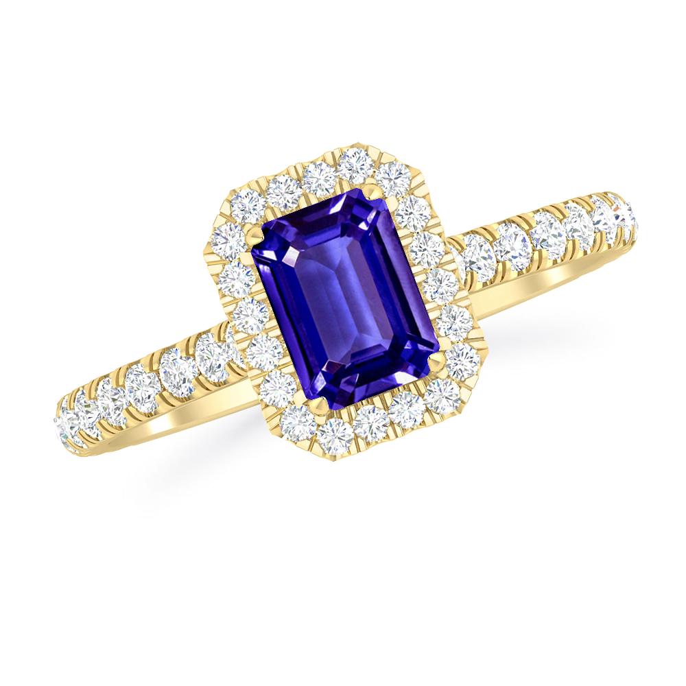 Yellow Gold - Tanzanite