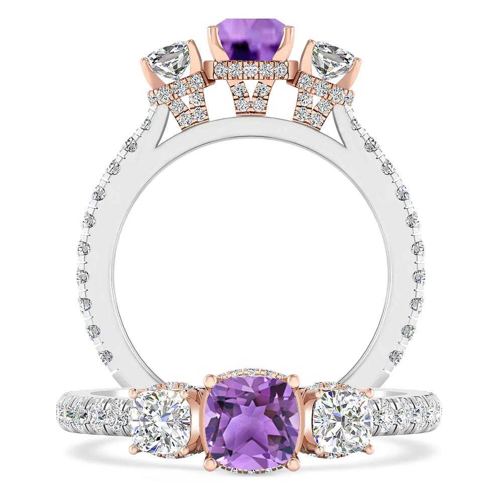 White Gold - Amethyst