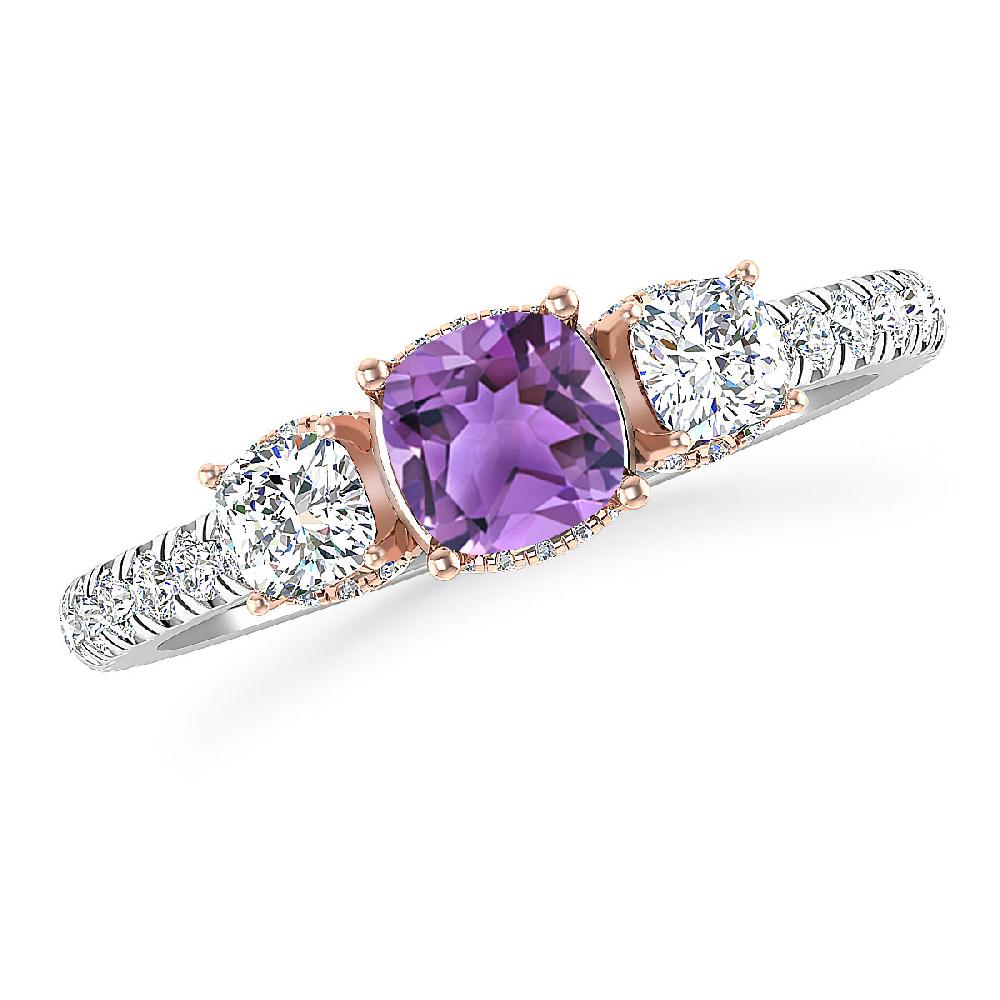 White Gold - Amethyst