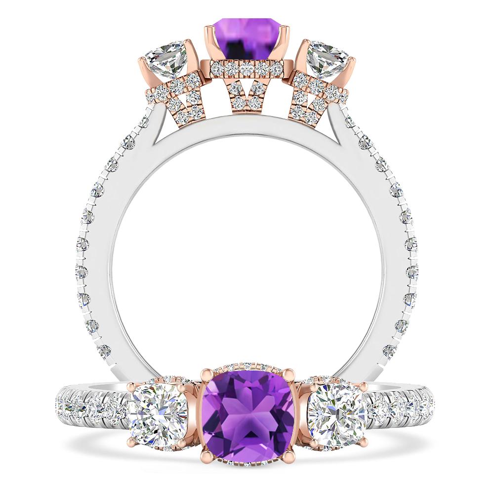 White Gold - Amethyst