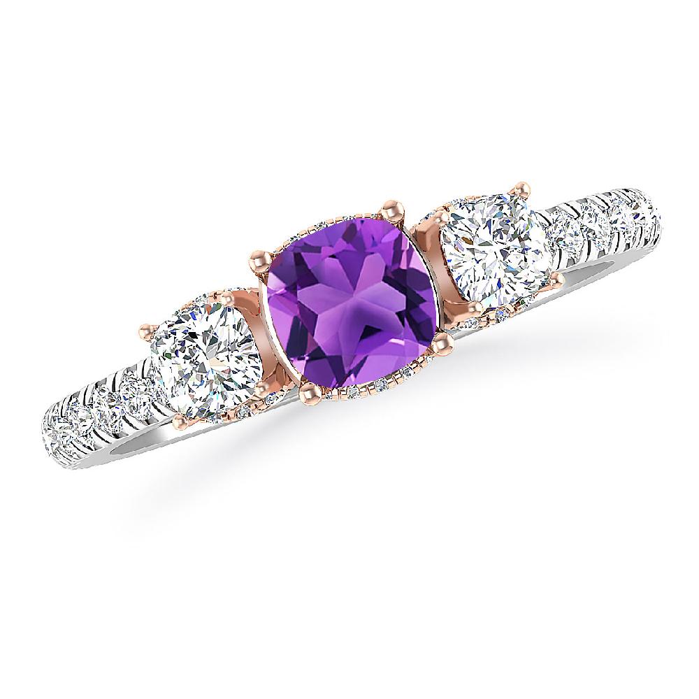 White Gold - Amethyst