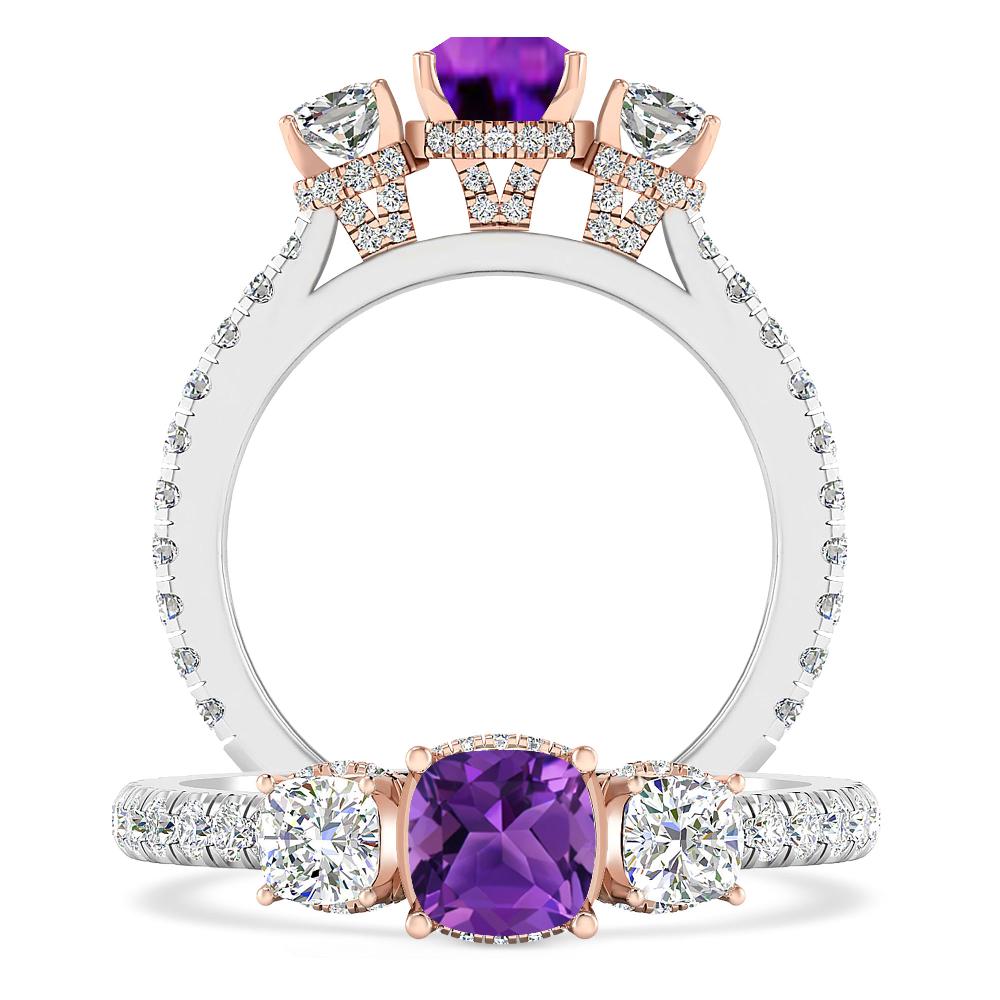 White Gold - Amethyst