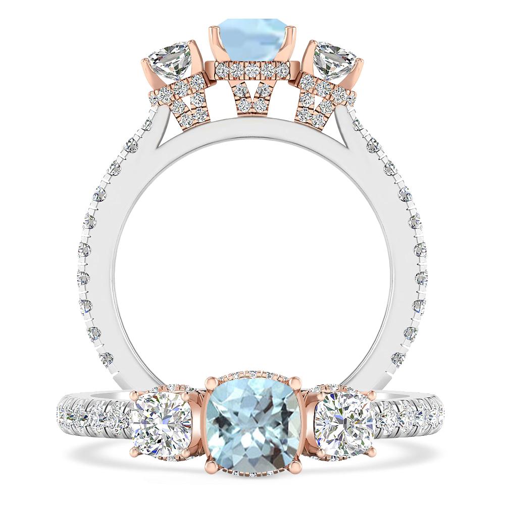 White Gold - Aquamarine