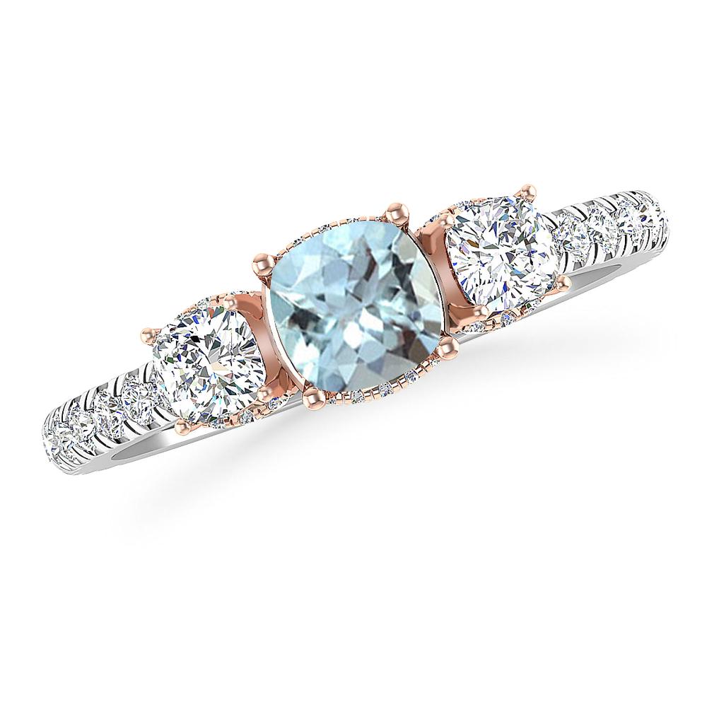 White Gold - Aquamarine