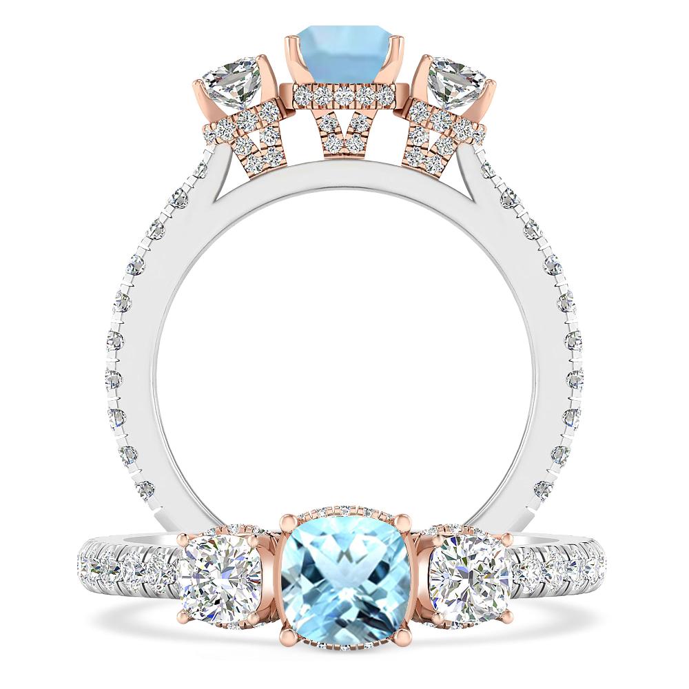 White Gold - Aquamarine