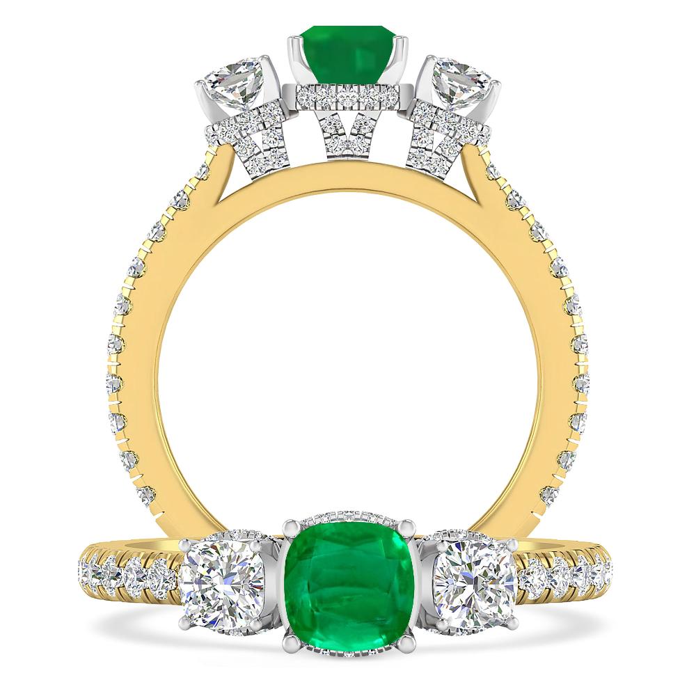 Yellow Gold - Emerald