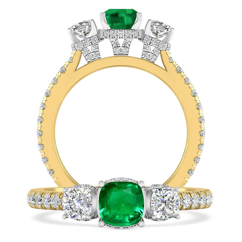 Yellow Gold - Emerald