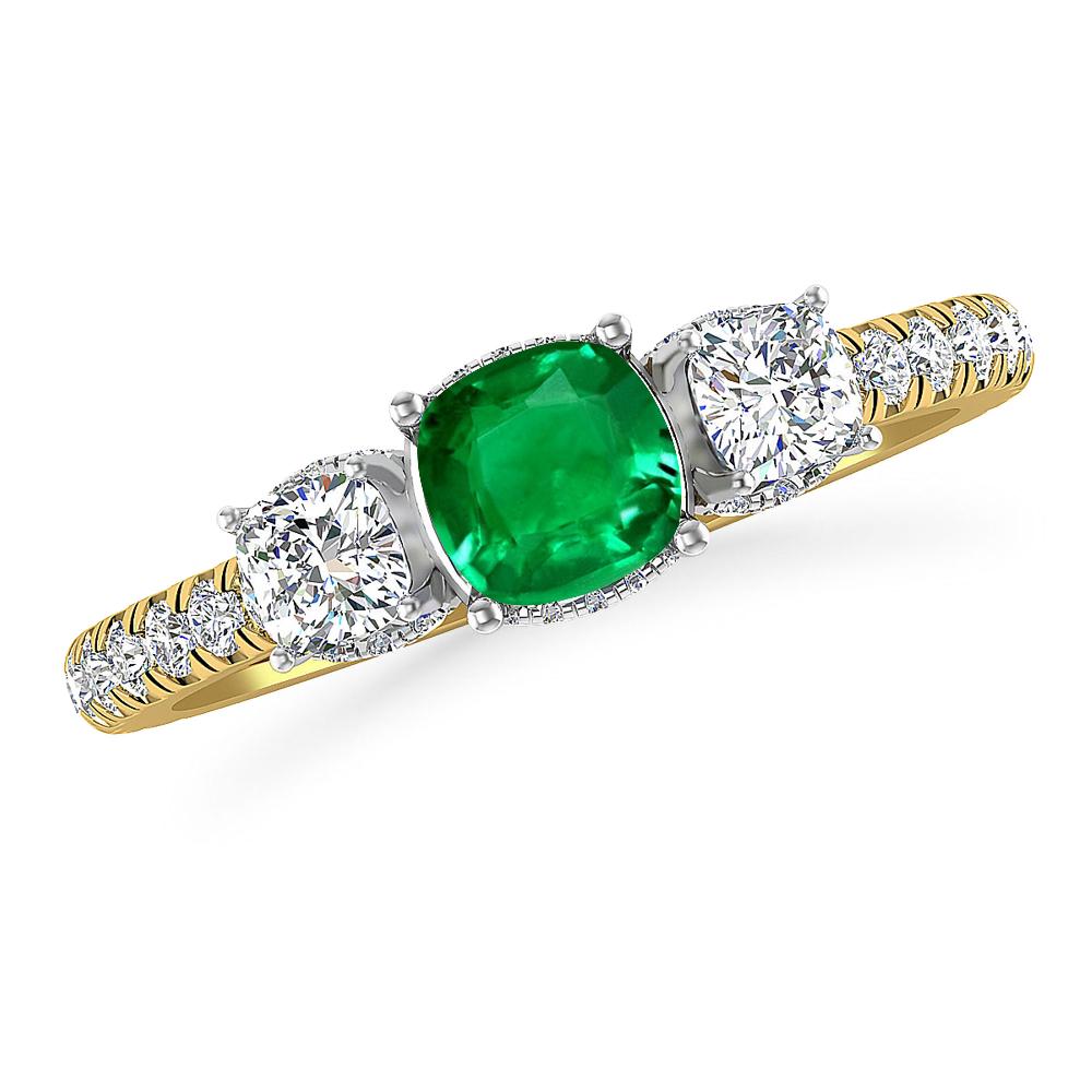 Yellow Gold - Emerald