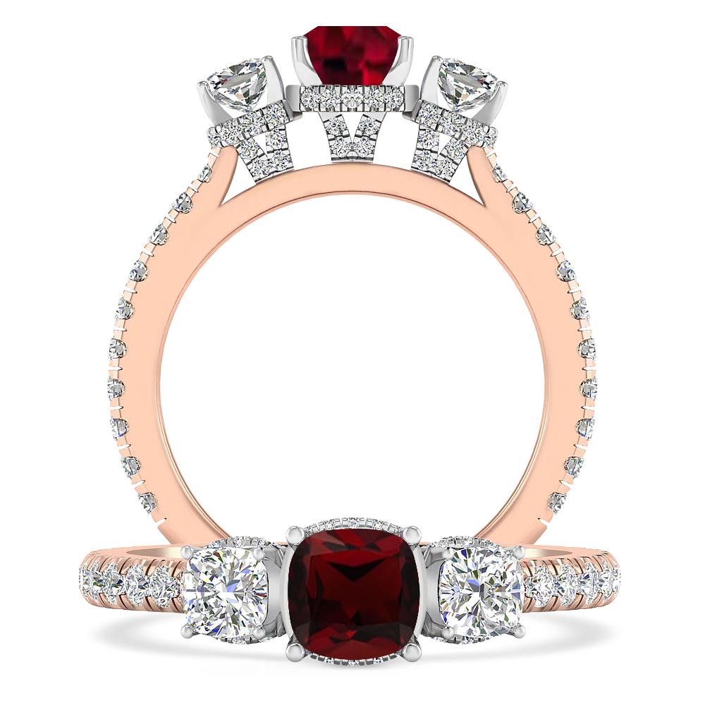 Rose Gold - Garnet