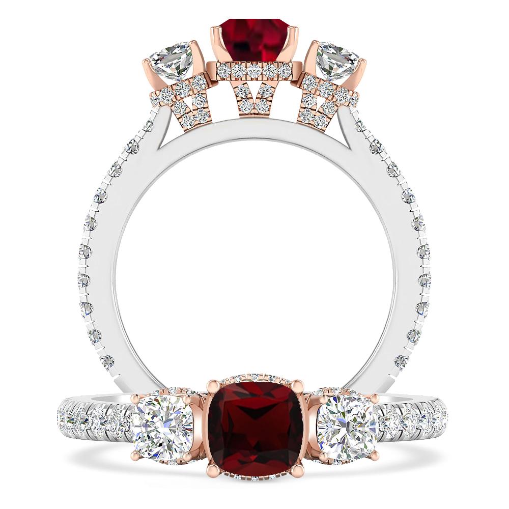 White Gold - Garnet