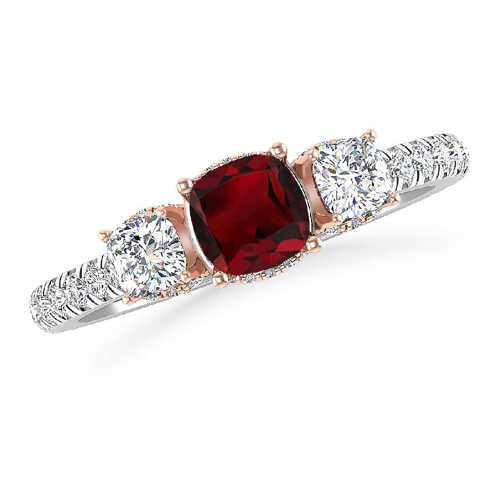 White Gold - Garnet