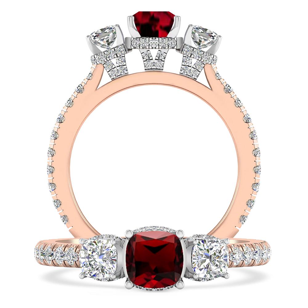 Rose Gold - Garnet