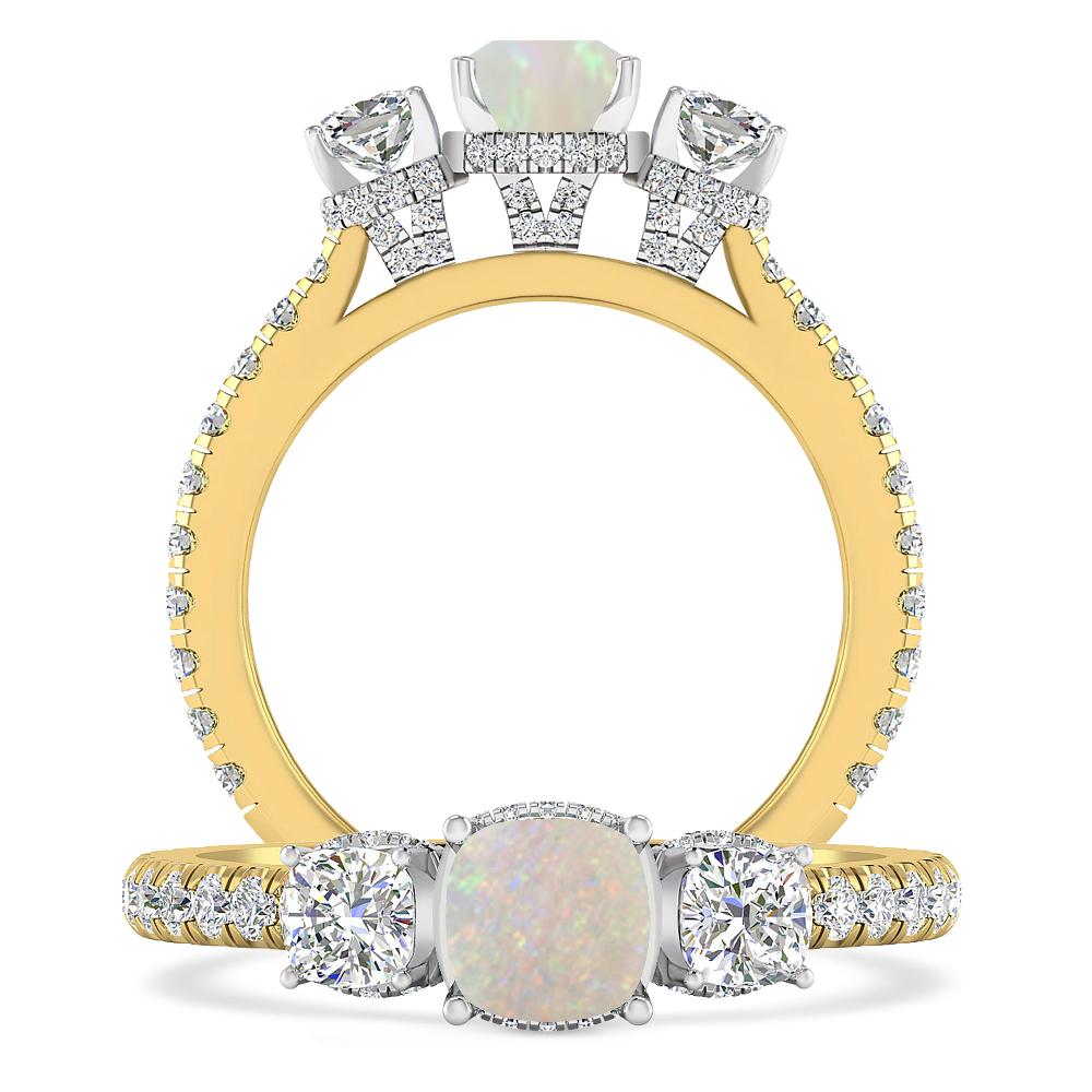 Yellow Gold - Opal