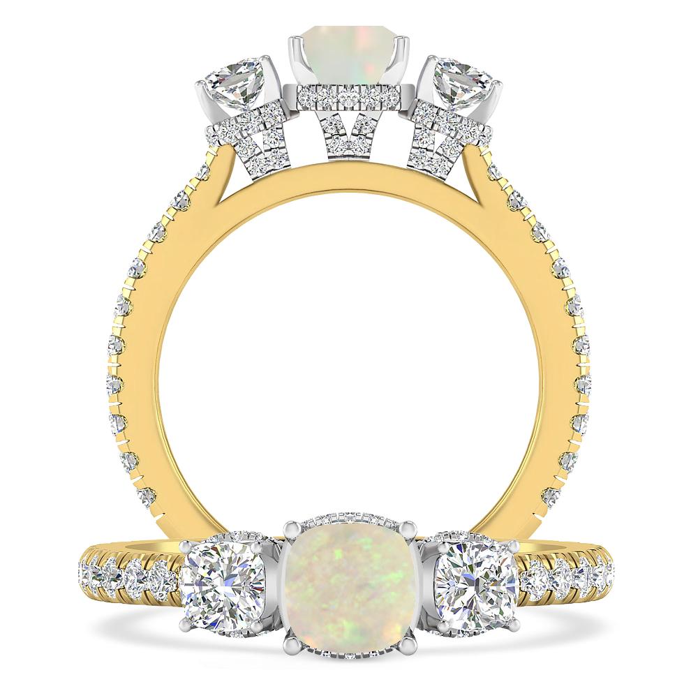 Yellow Gold - Opal