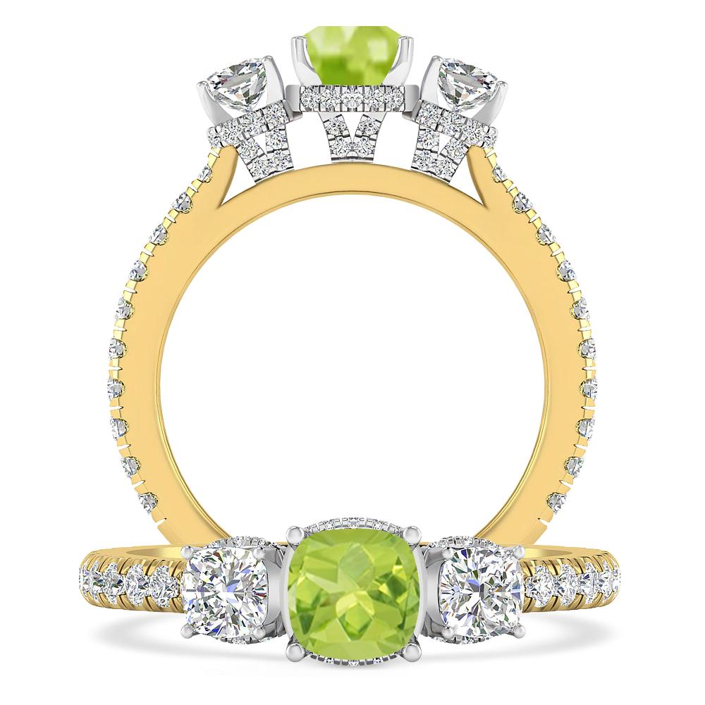 Yellow Gold - Peridot