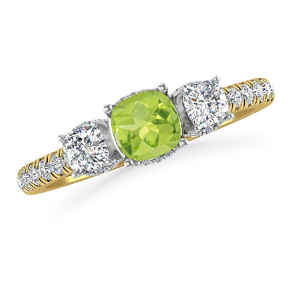 Yellow Gold - Peridot