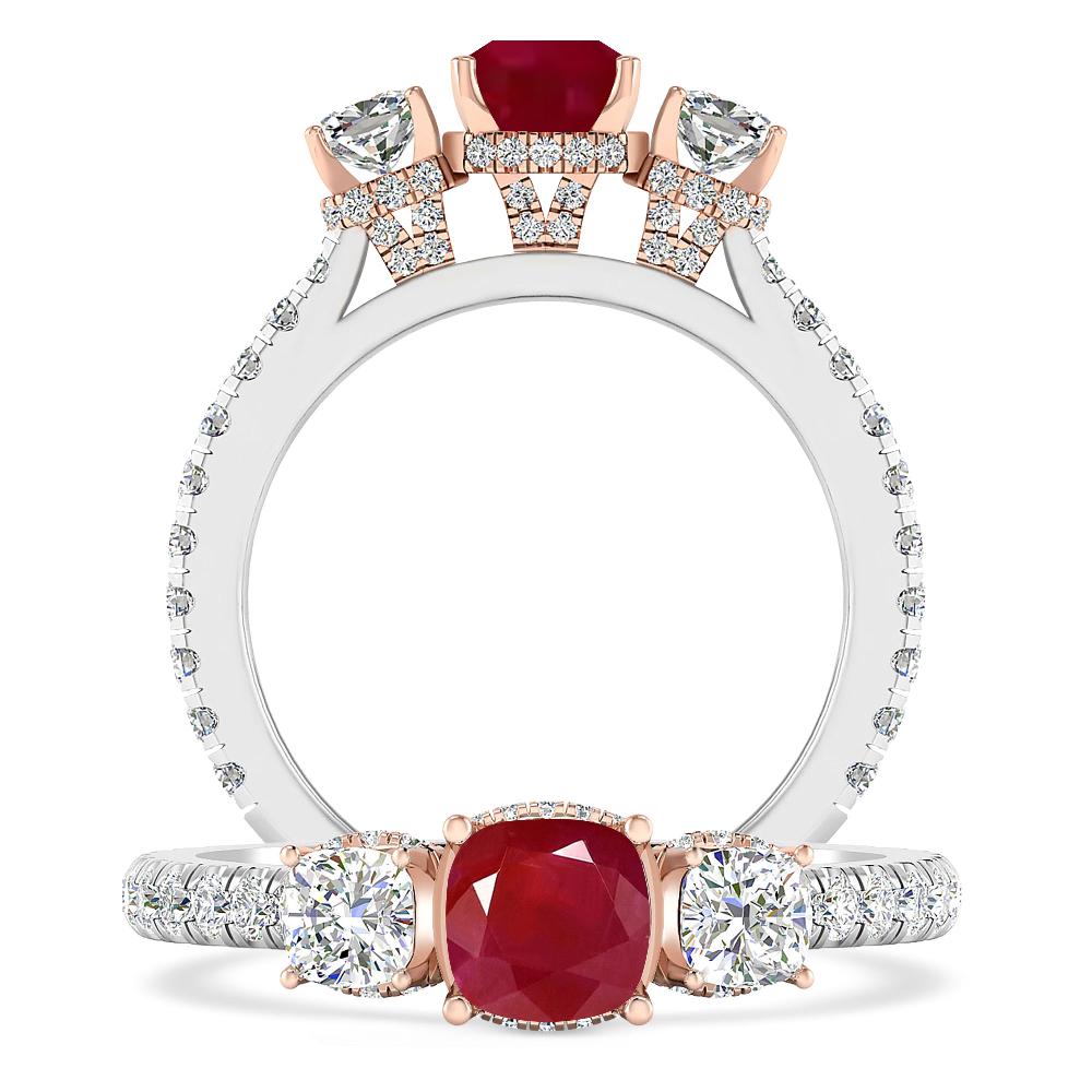 White Gold - Ruby