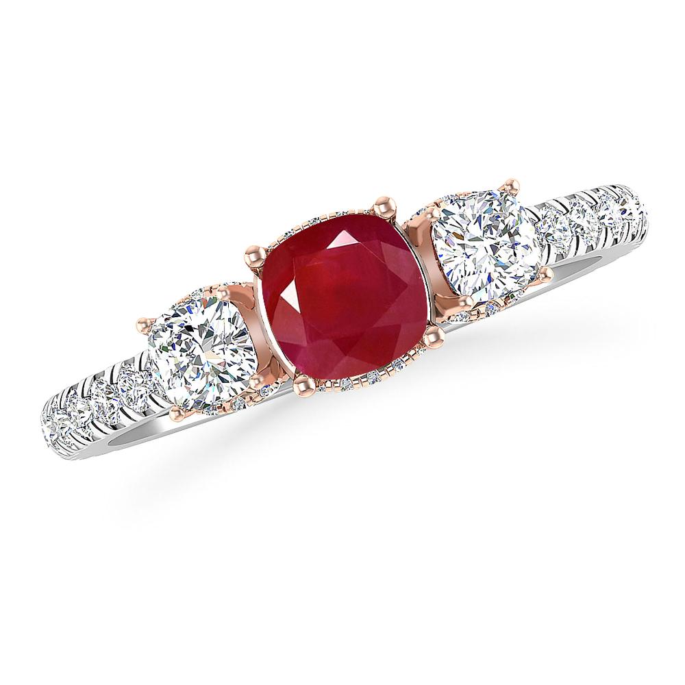 White Gold - Ruby