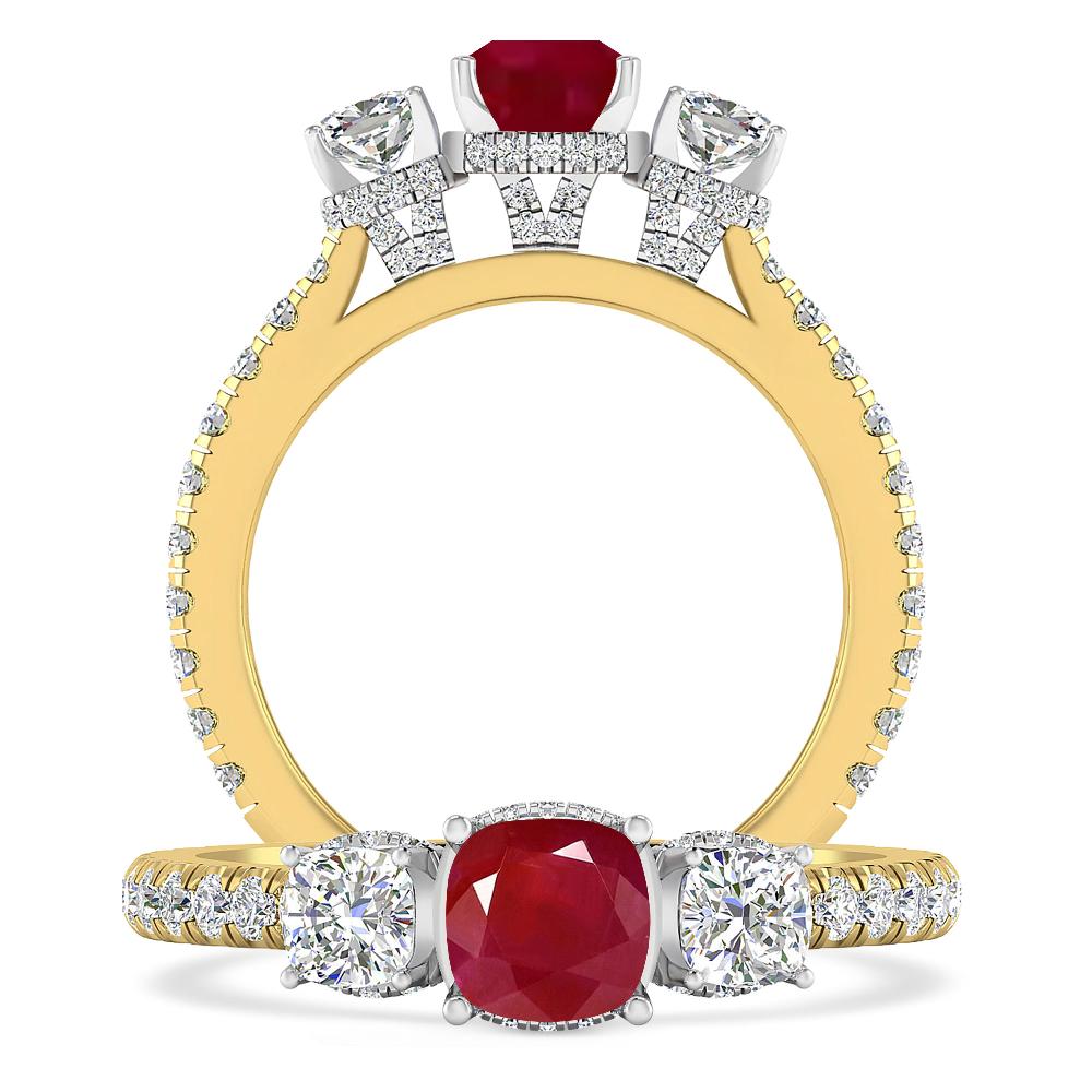 Yellow Gold - Ruby
